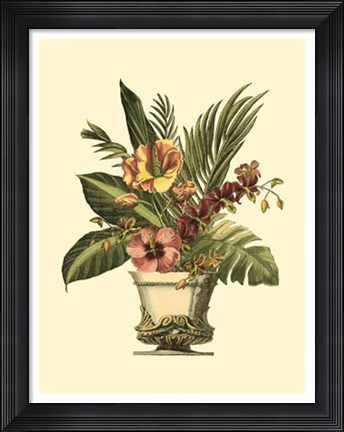 Framed Tropical Elegance I Print