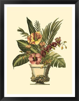 Framed Tropical Elegance I Print
