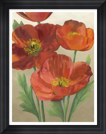 Framed Poppy Love II Print