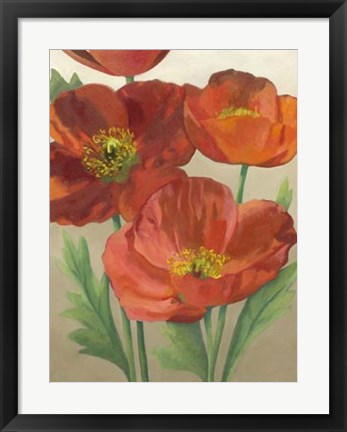 Framed Poppy Love II Print