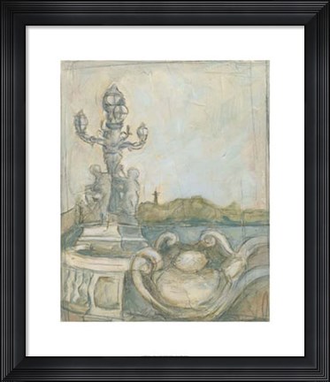 Framed View of Paris I Print