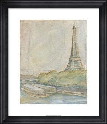 Framed View of Paris II Print