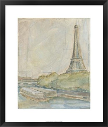 Framed View of Paris II Print