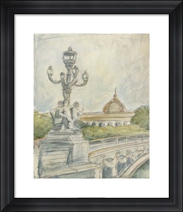 Framed View of Paris IV Print