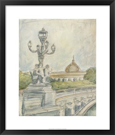Framed View of Paris IV Print
