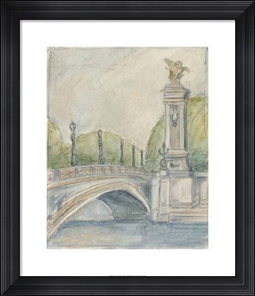 Framed View of Paris V Print