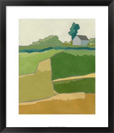 Framed Rural Vista I Print