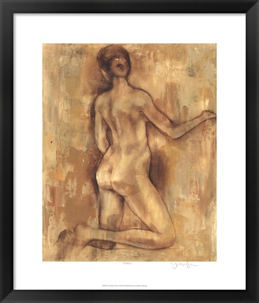 Framed Nude Figure Study I Print