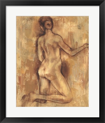 Framed Nude Figure Study I Print