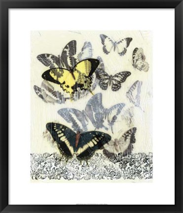 Framed Butterfly Habitat I Print