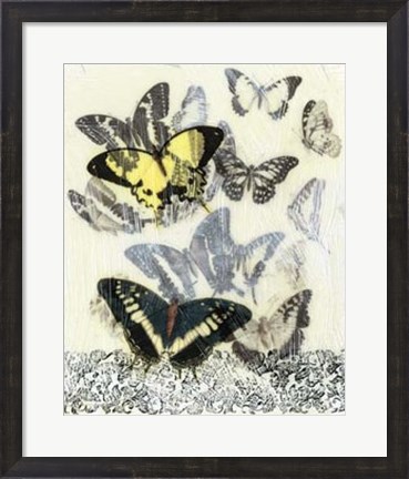Framed Butterfly Habitat I Print