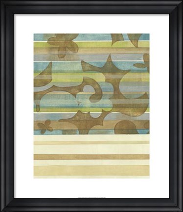 Framed Seaside Garden I Print