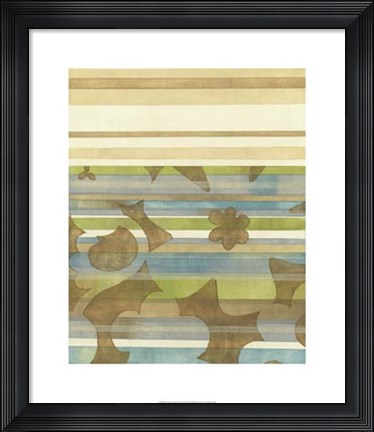 Framed Seaside Garden II Print