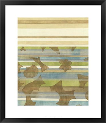 Framed Seaside Garden II Print