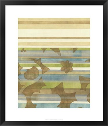 Framed Seaside Garden II Print