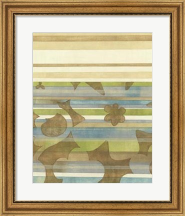 Framed Seaside Garden II Print