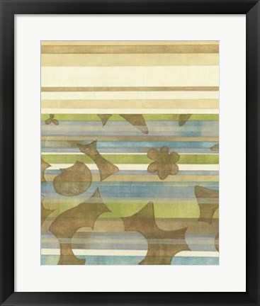 Framed Seaside Garden II Print