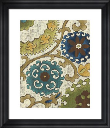 Framed Suzani Song VI Print