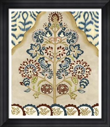 Framed Tapestry Tree I Print