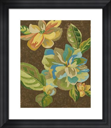 Framed Vintage Chintz I Print