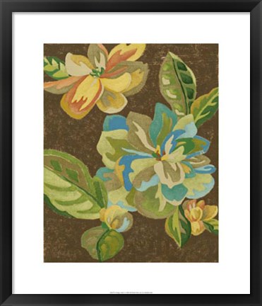 Framed Vintage Chintz I Print