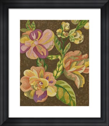 Framed Vintage Chintz III Print