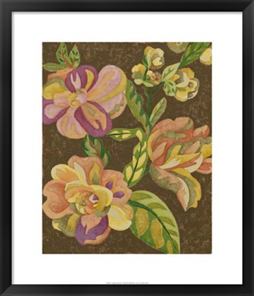 Framed Vintage Chintz III Print