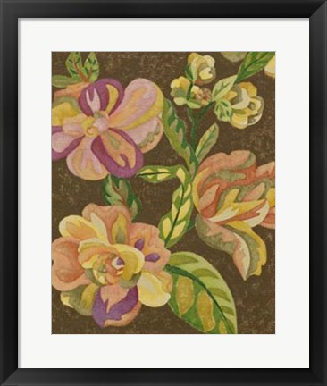 Framed Vintage Chintz III Print