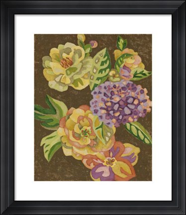 Framed Vintage Chintz IV Print