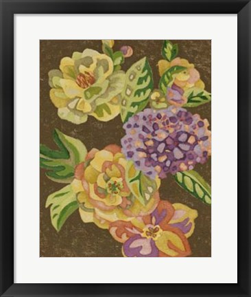 Framed Vintage Chintz IV Print