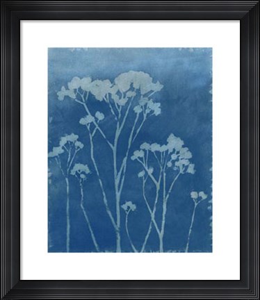 Framed Indigo Print I Print