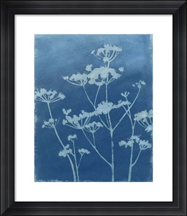 Framed Indigo Print II Print