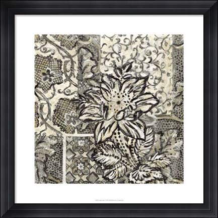 Framed Graphic Chintz I Print