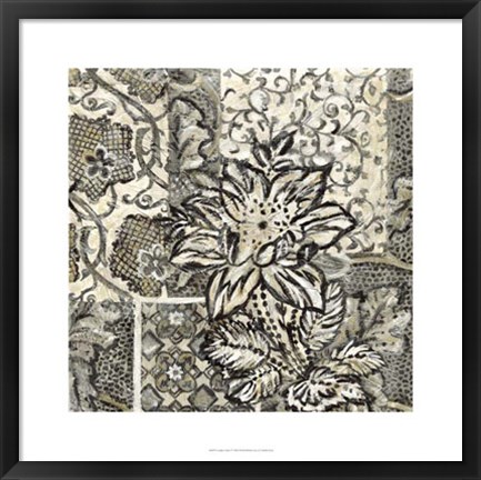 Framed Graphic Chintz I Print