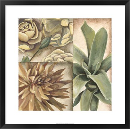 Framed Garden Glimpses I Print