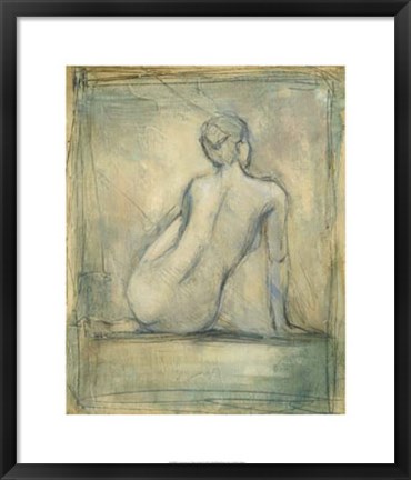 Framed Contemporary Figure Study I Print