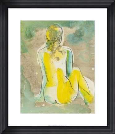 Framed Figure in Relief I Print