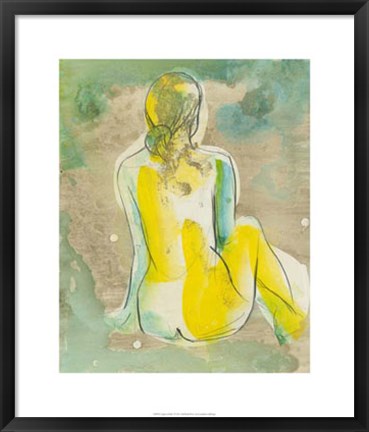 Framed Figure in Relief I Print