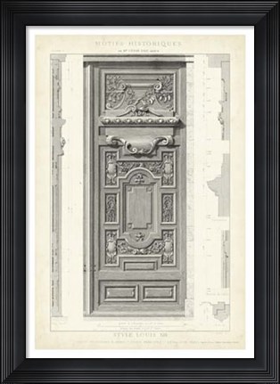 Framed Motifs Historiques III Print