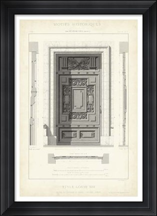 Framed Motifs Historiques IV Print