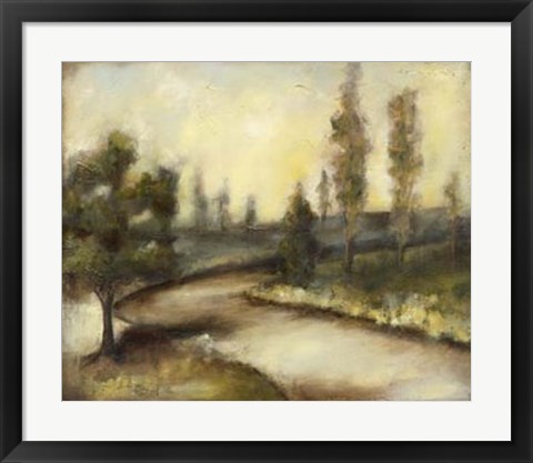 Framed Misty Morning I Print