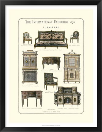 Framed Furniture 1876 Print