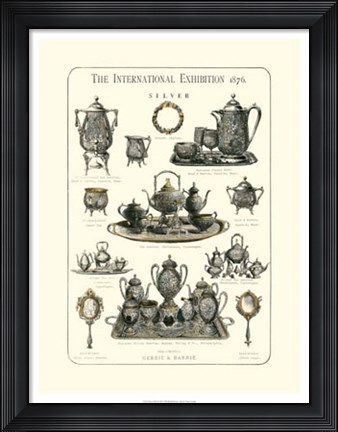 Framed Silver 1876 Print