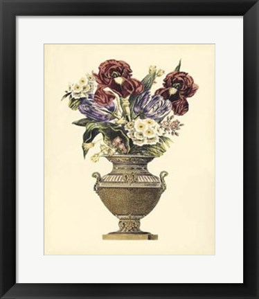 Framed Elegant Bouquet I Print