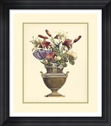 Framed Elegant Bouquet II Print