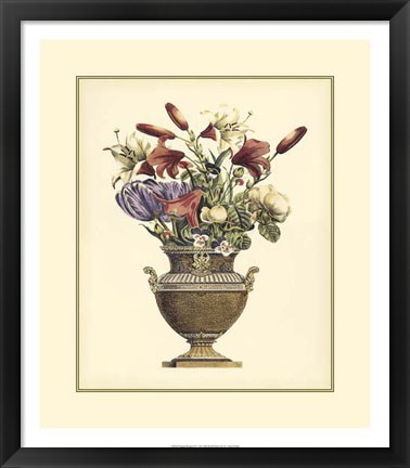 Framed Elegant Bouquet II Print