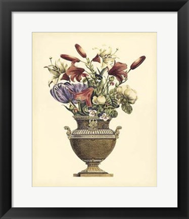 Framed Elegant Bouquet II Print