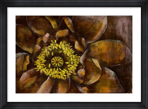 Framed Floral Illusion I Print