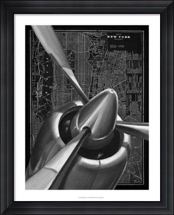 Framed Vintage Plane I Print