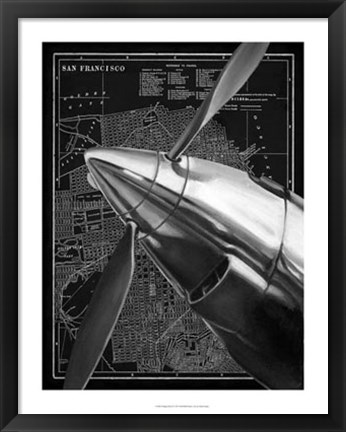 Framed Vintage Plane II Print